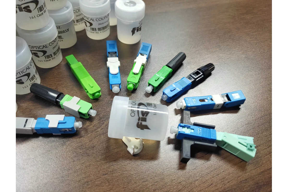 Different SC APC and SC UPC fiber optic fast connector designs
