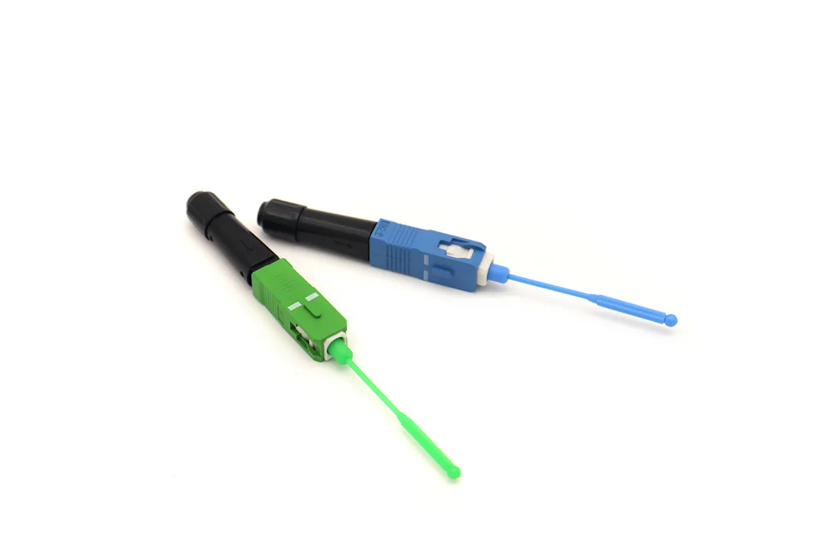 SC APC and SC UPC field-installable fiber fast connectors