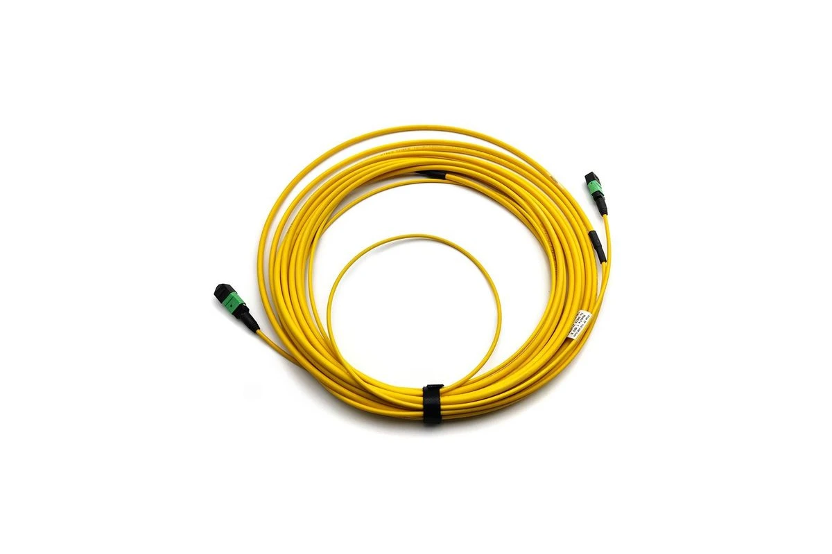 NetLast MPO to MPO female trunk cable prepared for optical and polarity test requirements
