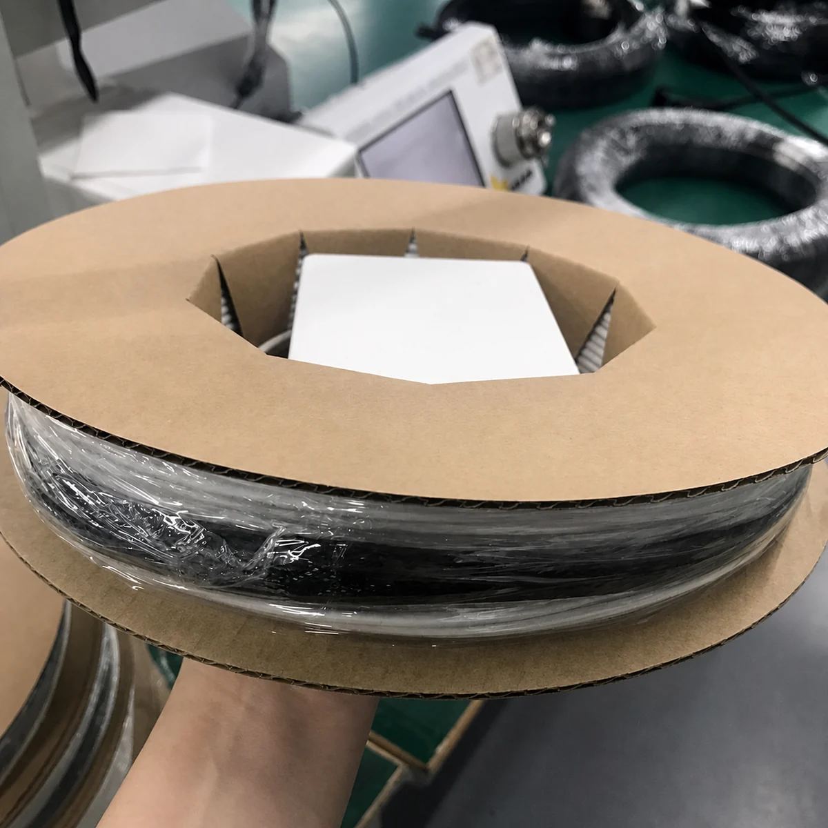 NL-4PWT pre-terminated fiber cable reel production