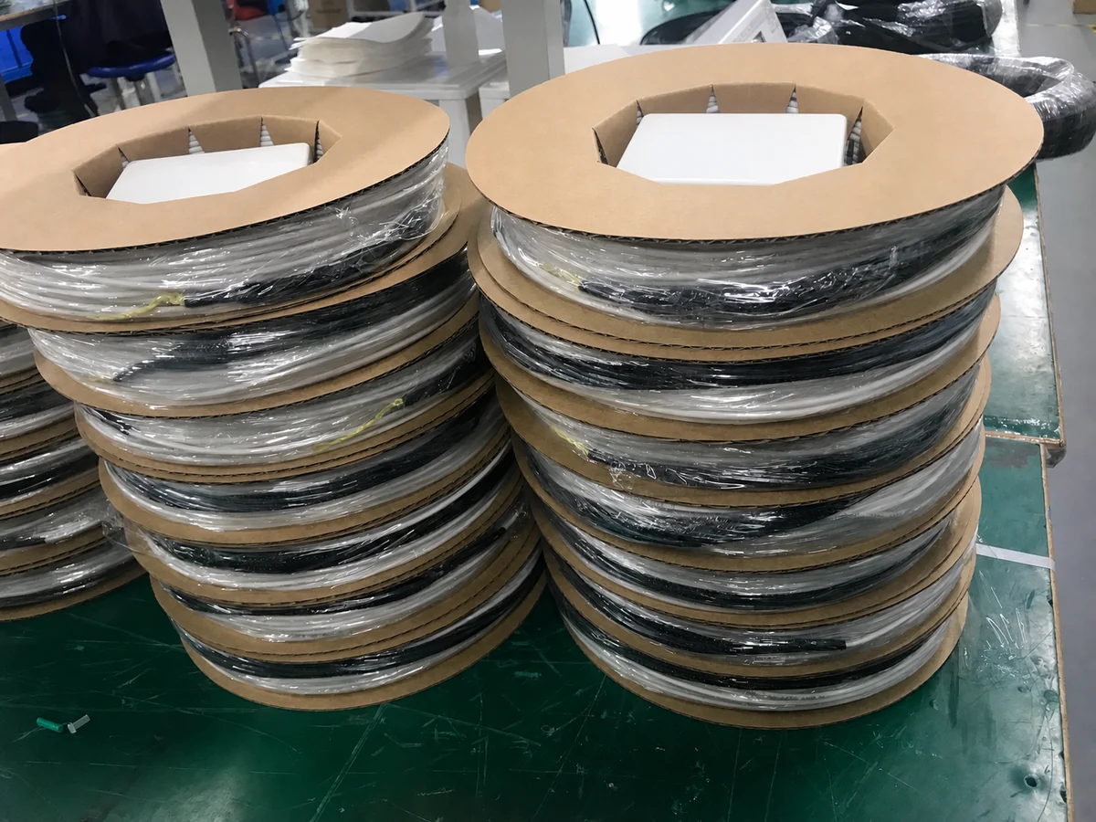 Batch production of four port pre-terminated fiber box kits