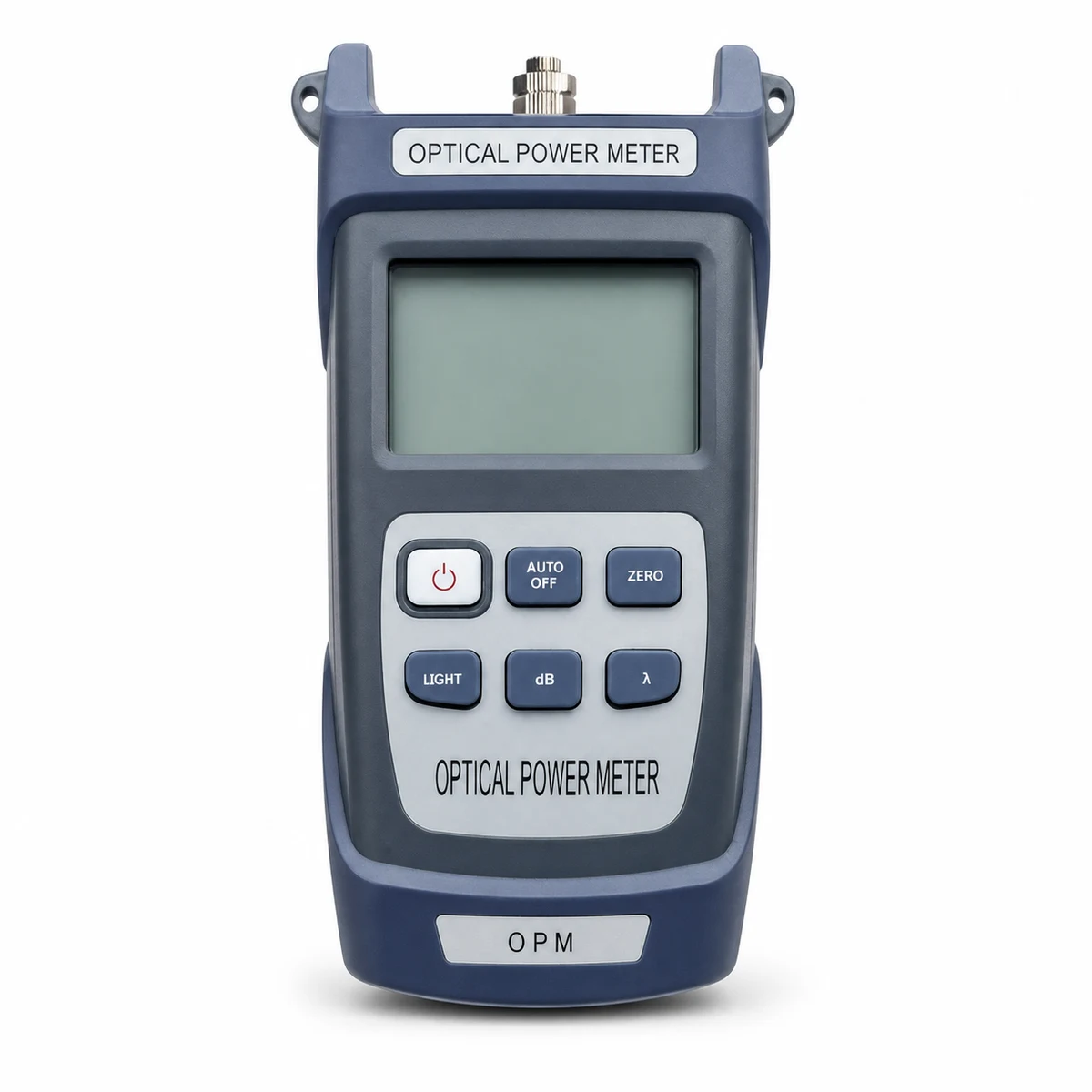NetLast NL-PM05 handheld optical power meter on white background