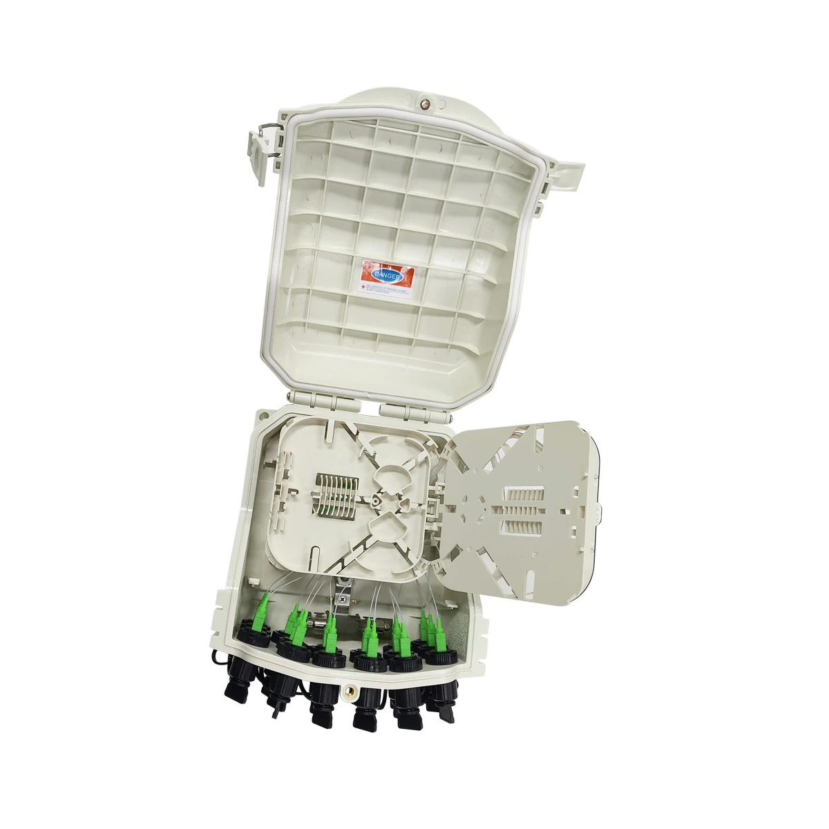 NetLast NL-DBW015 16 port fiber optic distribution box with MINI SC/APC adapters
