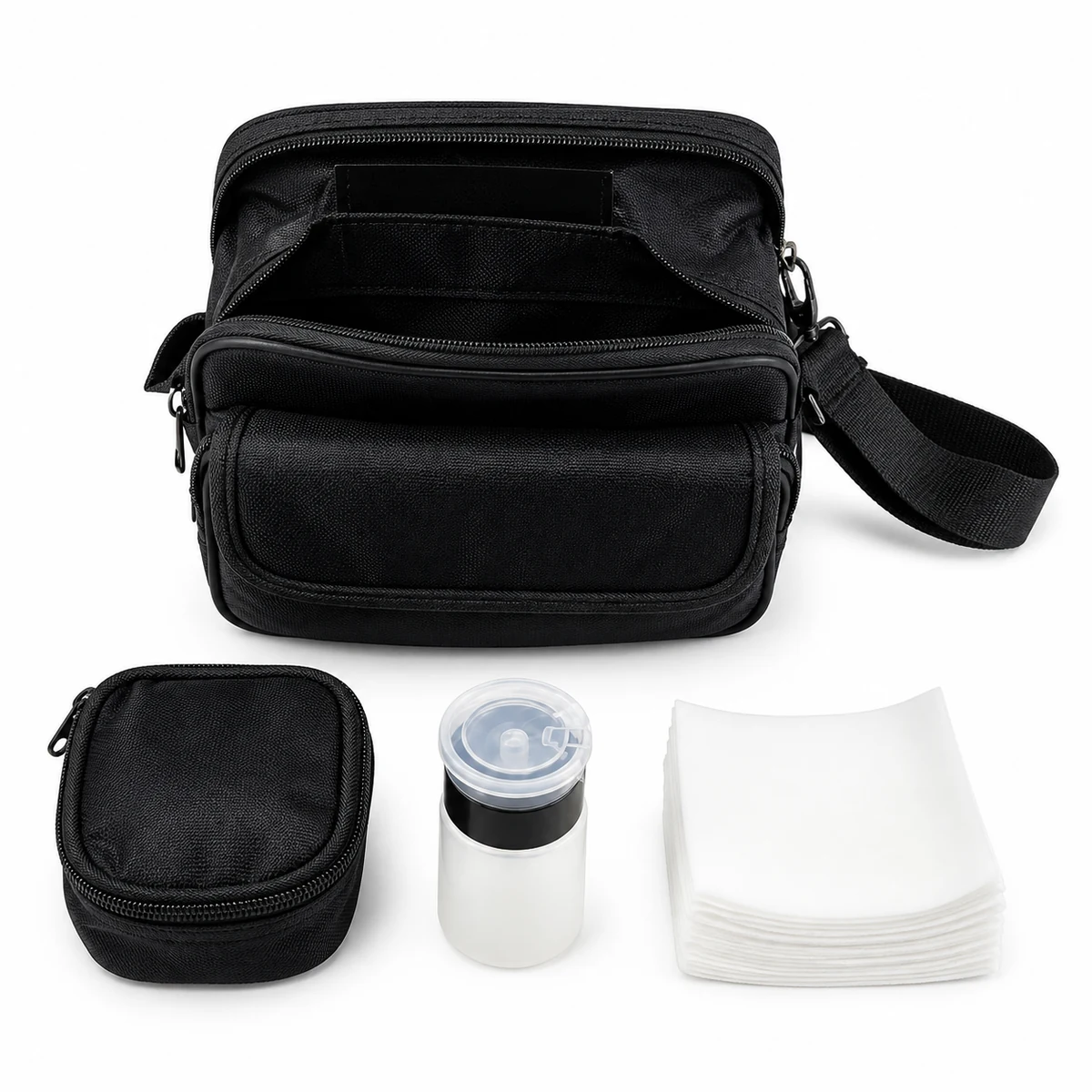 NL-TKB02 carrying bag and fiber cleaning supplies